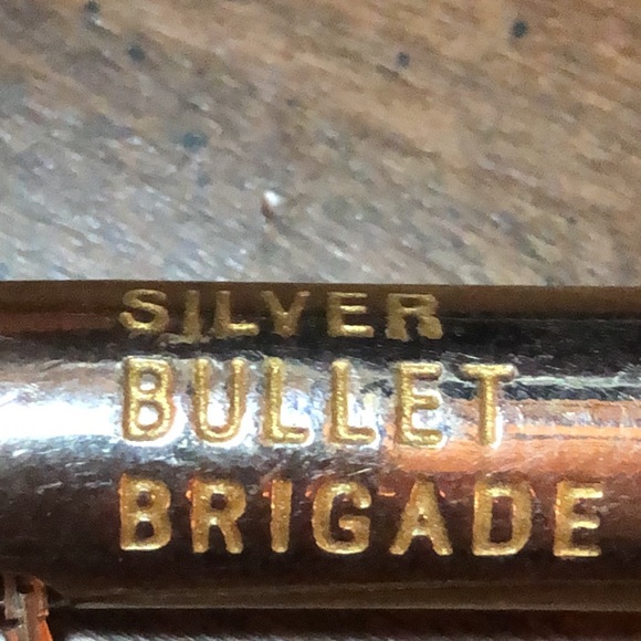 Vintage Silver Bullet Brigade America’s NRA Charlton Heston Necklace - Picture 4 of 10